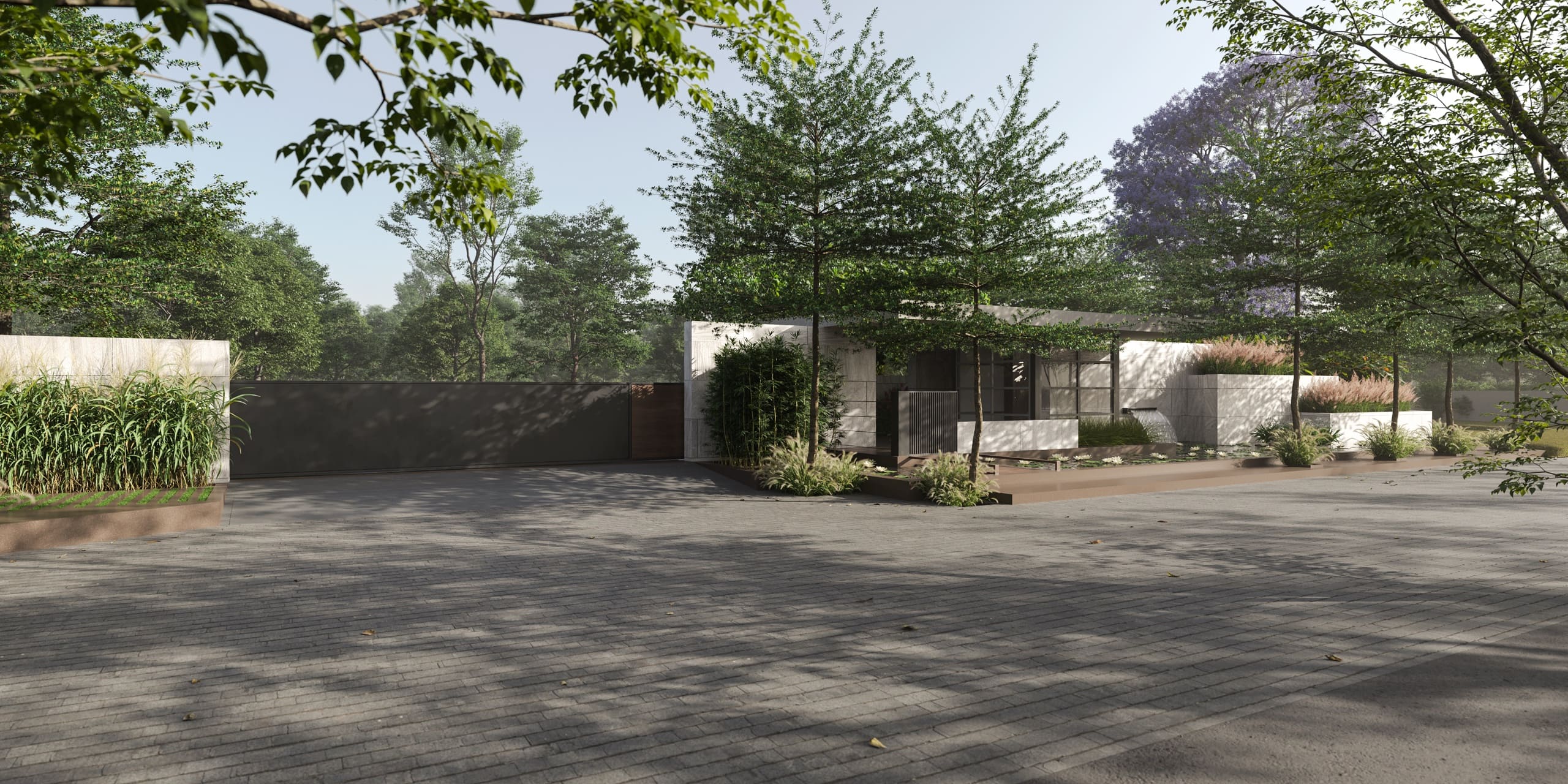 Anahata Villas arrival approach