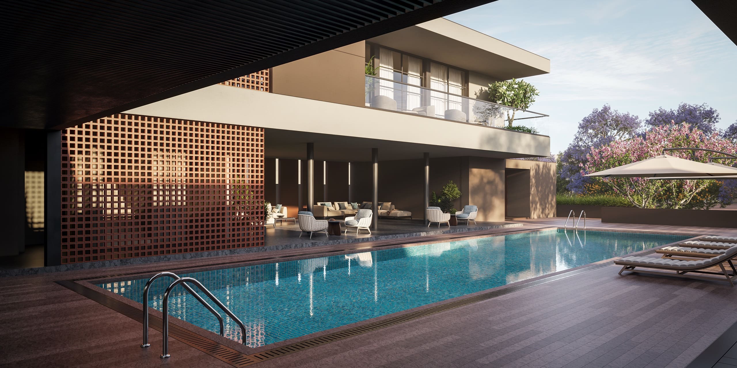 Clubhouse social space at Anahata Villas